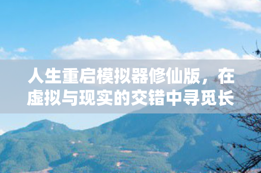 人生重启模拟器修仙版，在虚拟与现实的交错中寻觅长生之道