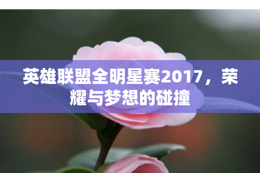 英雄联盟全明星赛2017，荣耀与梦想的碰撞