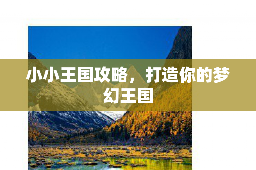 小小王国攻略,打造你的梦幻王国 小小王国攻略,打造你的梦幻王国