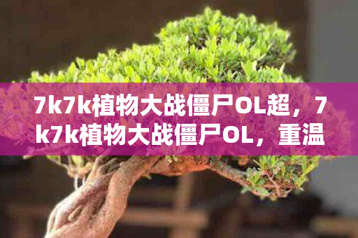 7k7k植物大战僵尸OL超，7k7k植物大战僵尸OL，重温经典，策略与冒险的完美结合