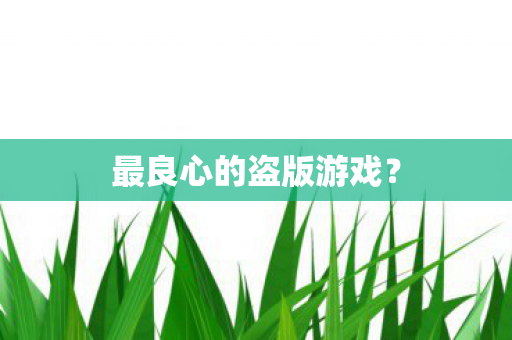 最良心的盗版游戏？