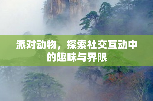 派对动物，探索社交互动中的趣味与界限