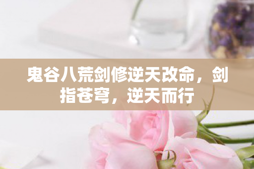鬼谷八荒剑修逆天改命，剑指苍穹，逆天而行
