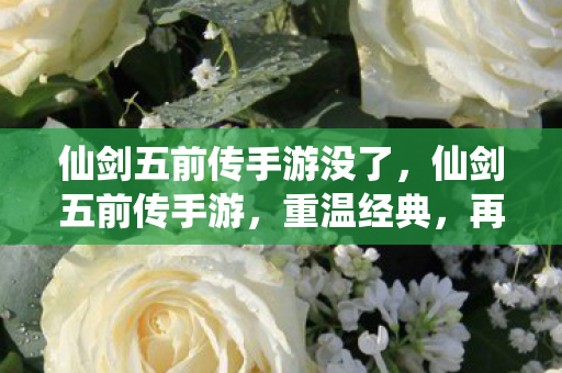 仙剑五前传手游没了，仙剑五前传手游，重温经典，再续前缘