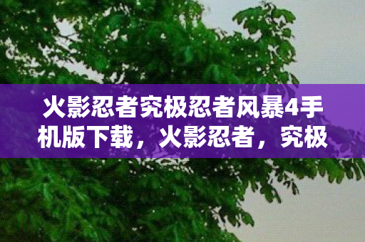 火影忍者究极忍者风暴4手机版下载,火影忍者,究极忍者风暴4——一场视觉与战斗的双重盛宴 火影忍者究极忍者风暴4手机版下载,火影忍者,究极忍者风暴4——一场视觉与战斗的双重盛宴
