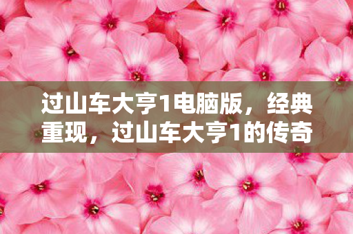 过山车大亨1电脑版，经典重现，过山车大亨1的传奇与回忆