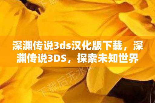 深渊传说3ds汉化版下载，深渊传说3DS，探索未知世界的奇幻之旅