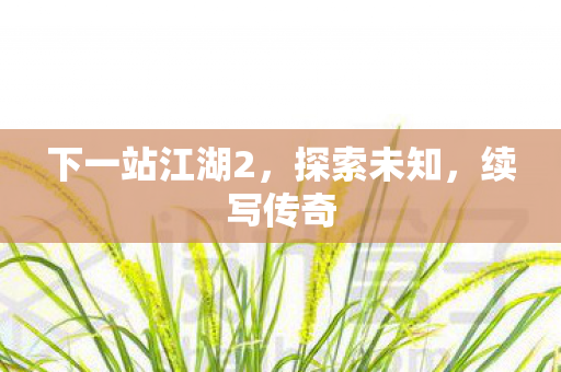 下一站江湖2图片