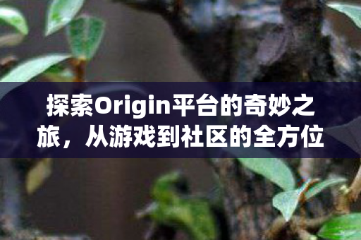探索Origin平台的奇妙之旅，从游戏到社区的全方位体验