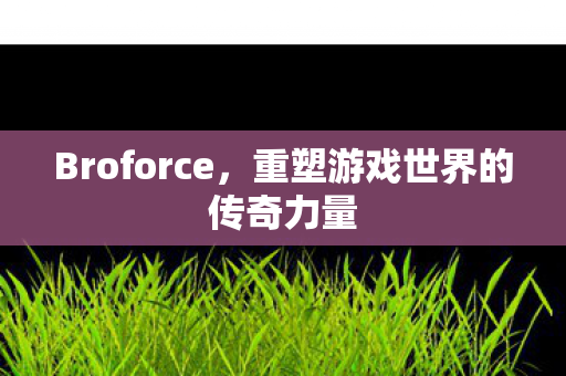 Broforce，重塑游戏世界的传奇力量