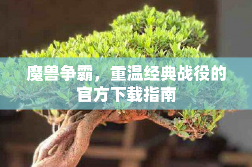 魔兽争霸，重温经典战役的官方下载指南