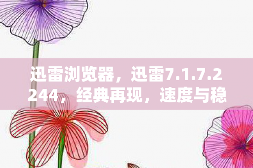 迅雷浏览器,迅雷7.1.7.2244,经典再现,速度与稳定性的完美结合 迅雷浏览器,迅雷7.1.7.2244,经典再现,速度与稳定性的完美结合