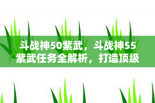 斗战神50紫武,斗战神55紫武任务全解析,打造顶级武器的传奇之旅 斗战神50紫武,斗战神55紫武任务全解析,打造顶级武器的传奇之旅