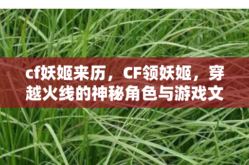 cf妖姬来历,CF领妖姬,穿越火线的神秘角色与游戏文化 cf妖姬来历,CF领妖姬,穿越火线的神秘角色与游戏文化