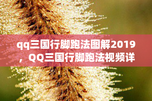 qq三国行脚跑法图解2019，QQ三国行脚跑法视频详解与攻略