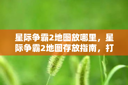 星际争霸2地图放哪里，星际争霸2地图存放指南，打造个性化游戏世界