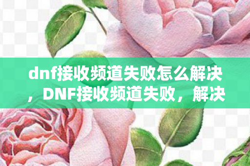 dnf接收频道失败怎么解决,DNF接收频道失败,解决之道与游戏优化建议 dnf接收频道失败怎么解决,DNF接收频道失败,解决之道与游戏优化建议
