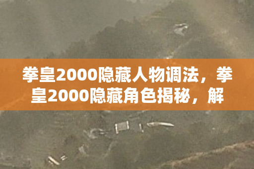 拳皇2000隐藏人物调法，拳皇2000隐藏角色揭秘，解锁那些不为人知的战斗传奇