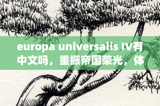 europa universalis IV有中文吗，重振帝国荣光，体验欧陆风云4的历史之旅
