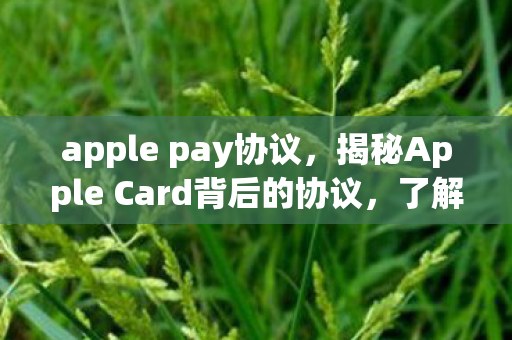apple pay协议，揭秘Apple Card背后的协议，了解你所不知道的真相