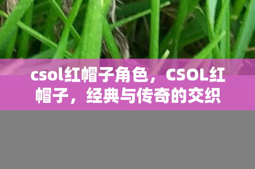 csol红帽子角色，CSOL红帽子，经典与传奇的交织