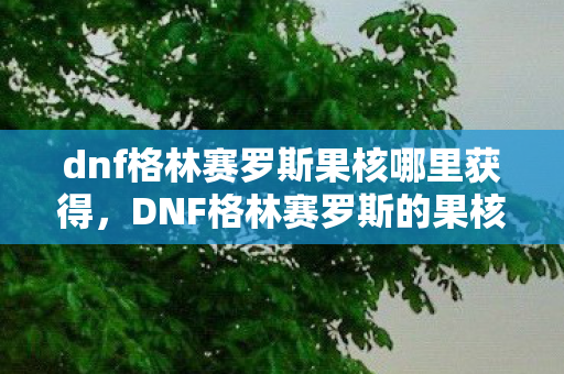 dnf格林赛罗斯果核哪里获得,DNF格林赛罗斯的果核,神秘而强大的道具解析 dnf格林赛罗斯果核哪里获得,DNF格林赛罗斯的果核,神秘而强大的道具解析