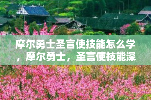 摩尔勇士圣言使技能怎么学图片