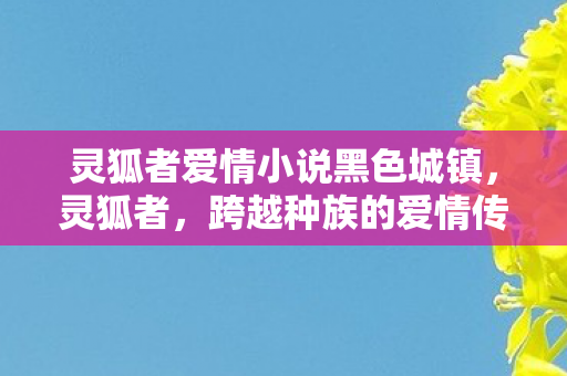 灵狐者爱情小说黑色城镇图片
