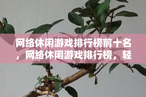 网络休闲游戏排行榜前十名图片