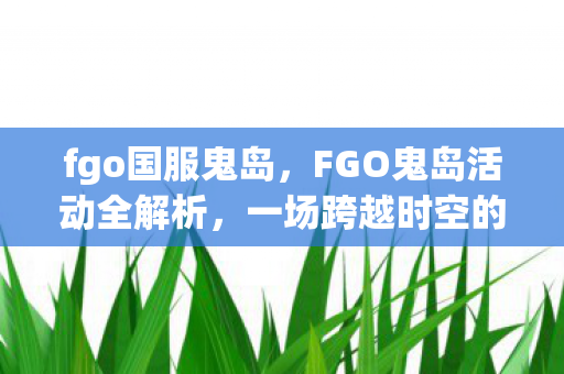 fgo国服鬼岛，FGO鬼岛活动全解析，一场跨越时空的冒险盛宴