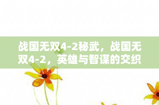 战国无双4-2秘武,战国无双4-2,英雄与智谋的交织 战国无双4-2秘武,战国无双4-2,英雄与智谋的交织