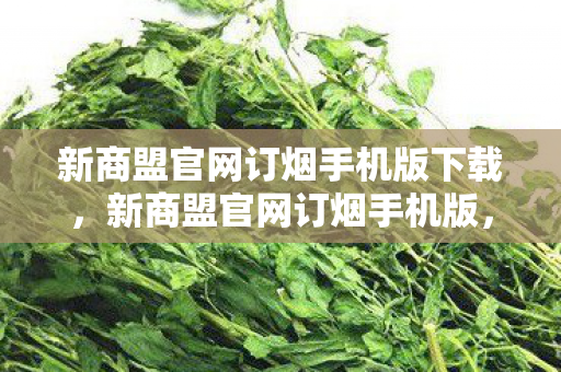 新商盟官网订烟手机版下载,新商盟官网订烟手机版,便捷高效的烟草订购新体验 新商盟官网订烟手机版下载,新商盟官网订烟手机版,便捷高效的烟草订购新体验