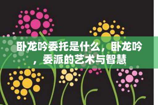 卧龙吟委托是什么，卧龙吟，委派的艺术与智慧