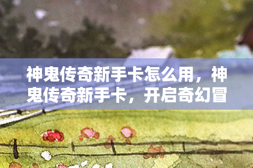 神鬼传奇新手卡怎么用，神鬼传奇新手卡，开启奇幻冒险之旅的钥匙