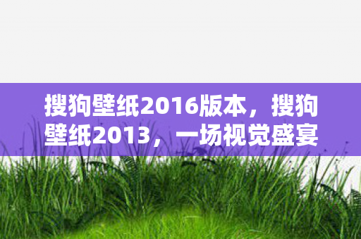 搜狗壁纸2016版本,搜狗壁纸2013,一场视觉盛宴的回顾 搜狗壁纸2016版本,搜狗壁纸2013,一场视觉盛宴的回顾