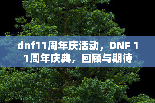 dnf11周年庆活动,DNF 11周年庆典,回顾与期待 dnf11周年庆活动,DNF 11周年庆典,回顾与期待