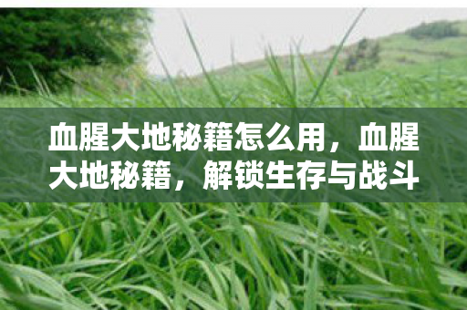 血腥大地秘籍怎么用,血腥大地秘籍,解锁生存与战斗的新境界 血腥大地秘籍怎么用,血腥大地秘籍,解锁生存与战斗的新境界