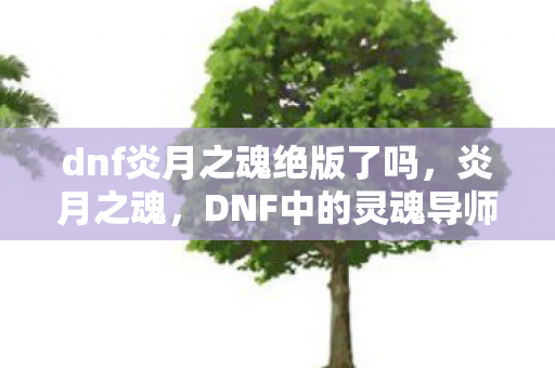 dnf炎月之魂绝版了吗,炎月之魂,DNF中的灵魂导师 dnf炎月之魂绝版了吗,炎月之魂,DNF中的灵魂导师
