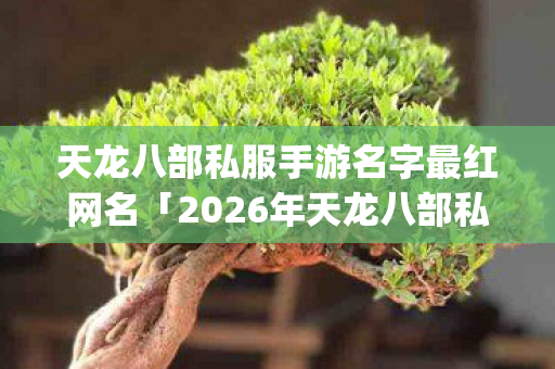 天龙八部私服手游名字最红网名「2026年天龙八部私服手游名字最红网名热度榜,Top5高人气服实测,避开90%新手陷阱」天龙八部私服 天龙八部私服手游名字最红网名「2026年天龙八部私服手游名字最红网名热度榜,Top5高人气服实测,避开90%新手陷阱」天龙八部私服