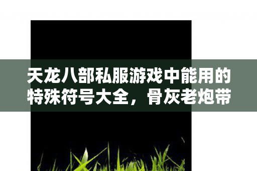 天龙八部私服游戏中能用的特殊符号大全图片