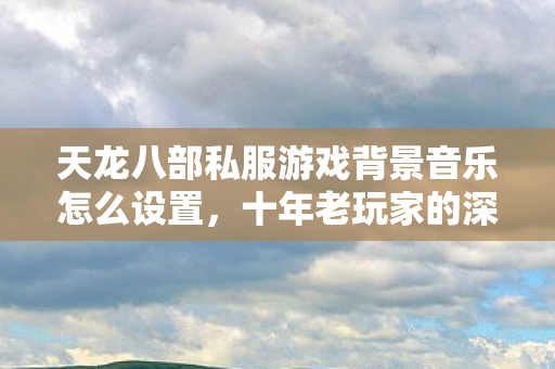 十年老玩家的深度分享与最新指南天龙八部私服图片