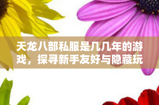 探寻新手友好与隐藏玩法的宝藏世界天龙八部私服图片