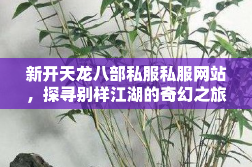 探寻别样江湖的奇幻之旅天龙八部私服图片
