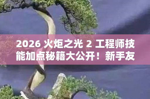 2026 火炬之光 2 工程师技能加点秘籍大公开图片