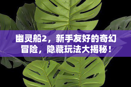 新手友好的奇幻冒险图片