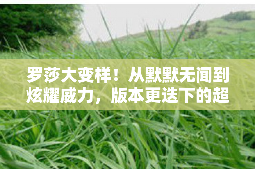 从默默无闻到炫耀威力图片