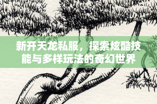 新开天龙私服,探索炫酷技能与多样玩法的奇幻世界 新开天龙私服,探索炫酷技能与多样玩法的奇幻世界