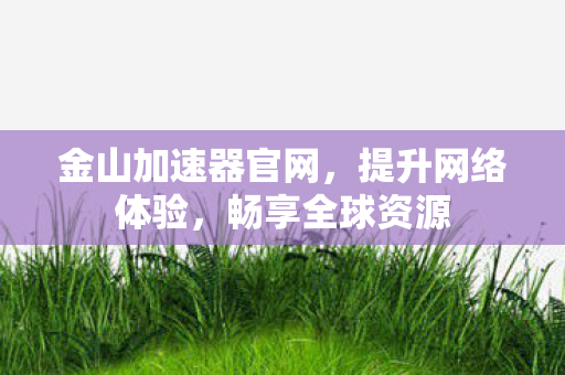 金山加速器官网，提升网络体验，畅享全球资源