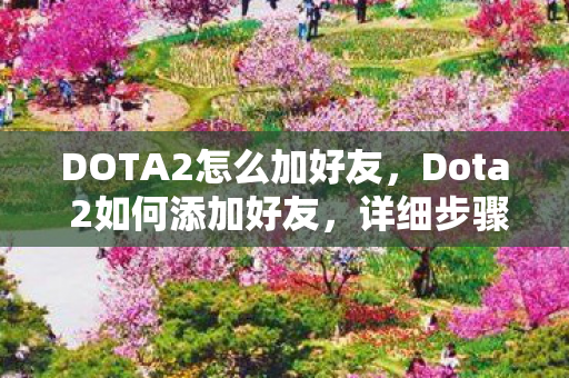 DOTA2怎么加好友，Dota 2如何添加好友，详细步骤与注意事项