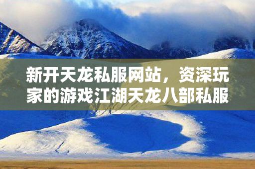 资深玩家的游戏江湖天龙八部私服图片